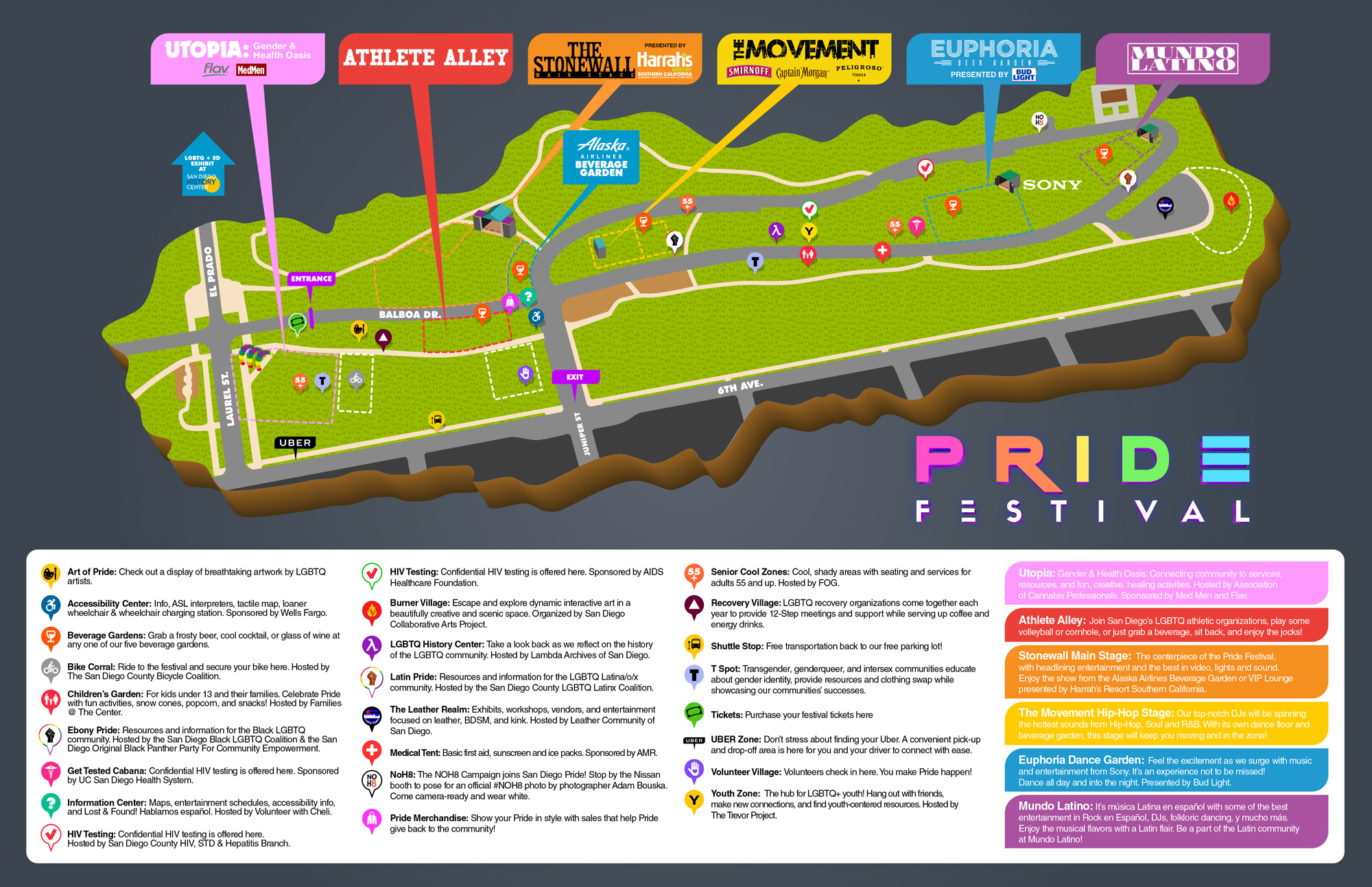 Festival Map - San Diego Pride