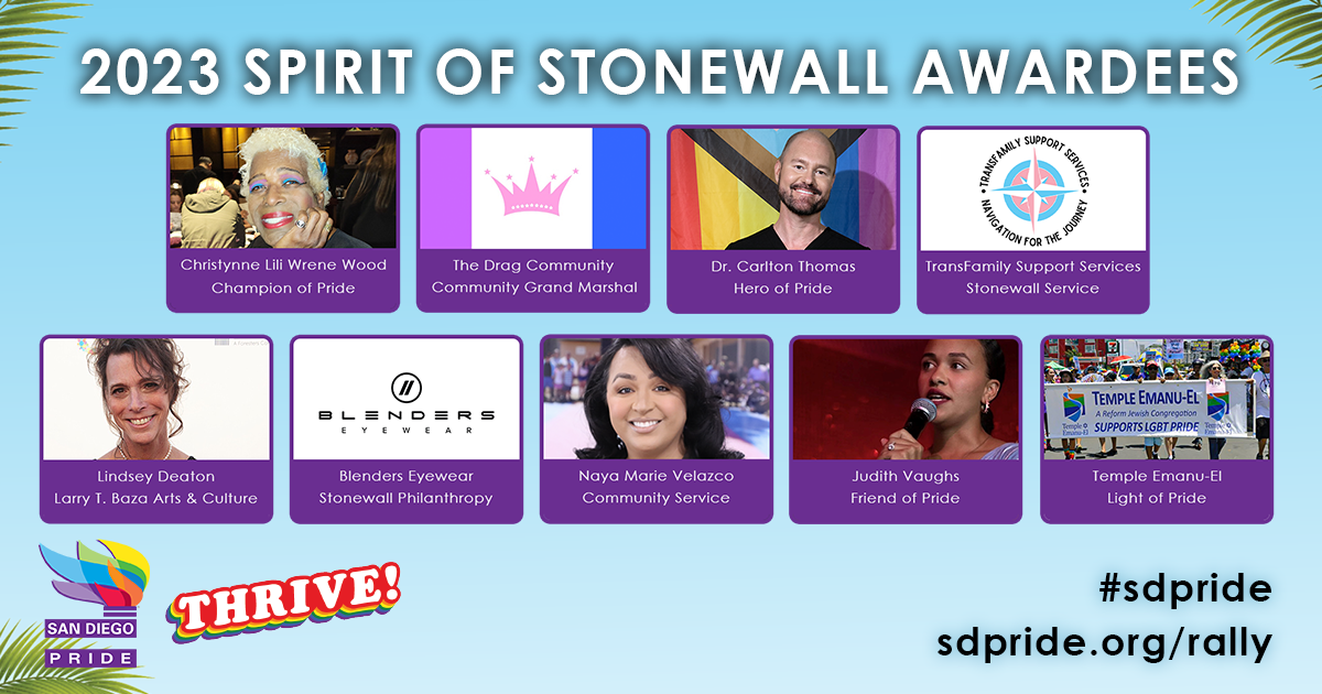 2023 Spirit of Stonewall Awardees