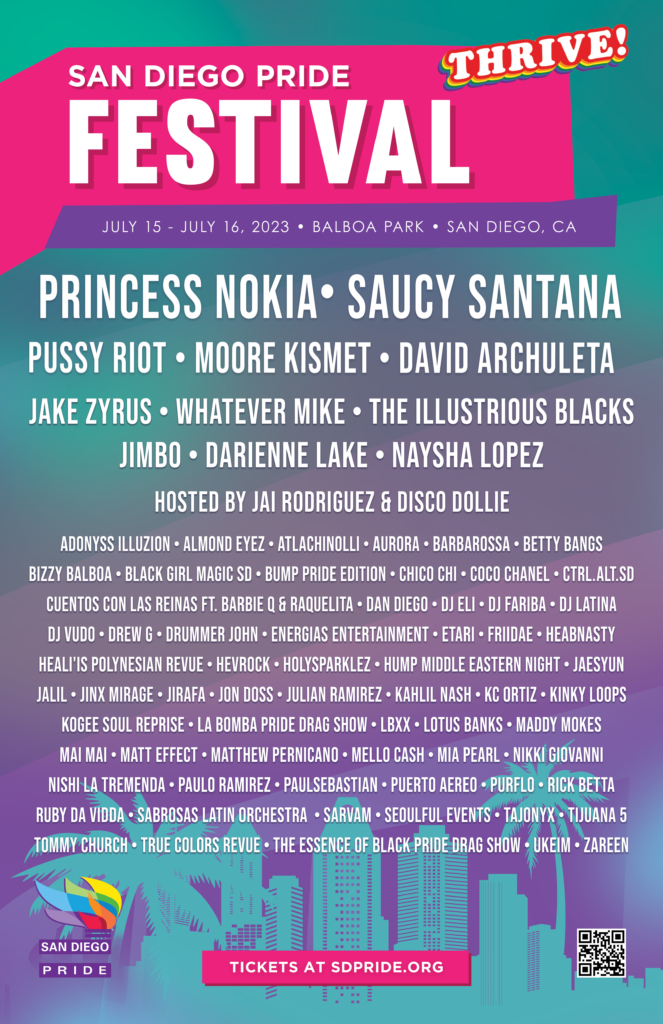 San Diego Pride Festival 2023 Lineup San Diego Pride