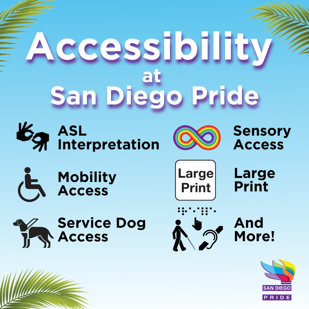 Accessibility at SD Pride