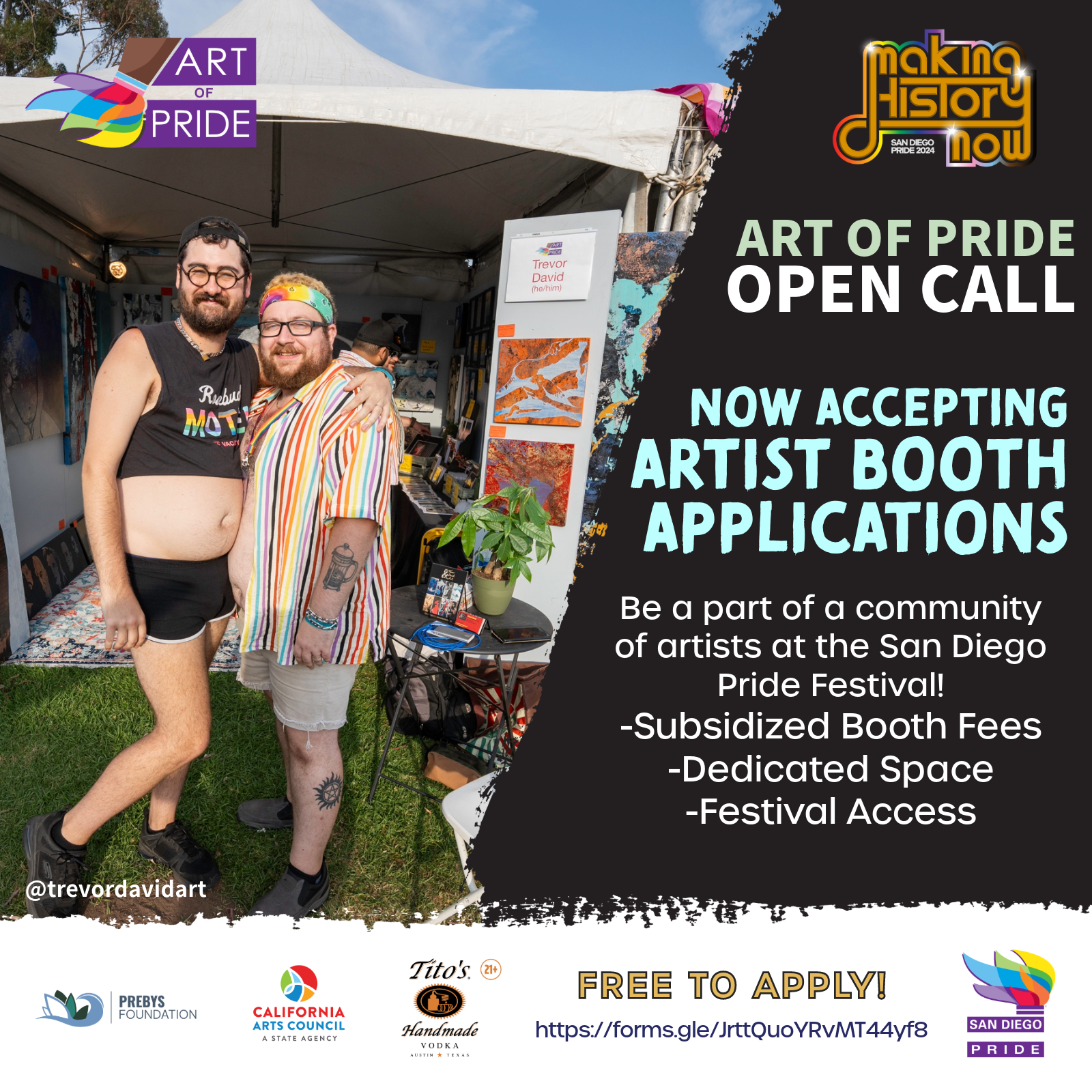 2024 Art of Pride All Call - Booth