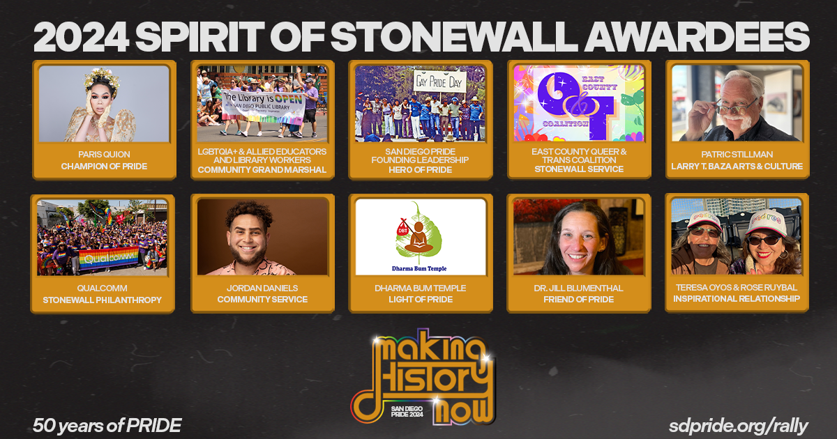 Stonewall Awardees