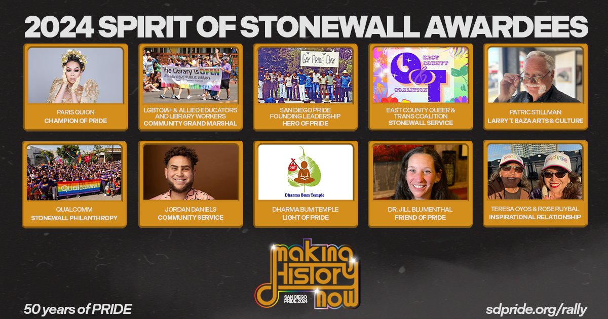 Stonewall Awardees FB