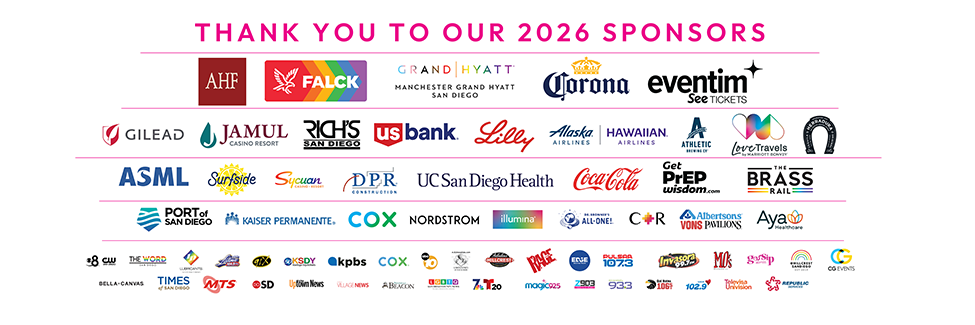 San Diego Pride Sponsor Logos