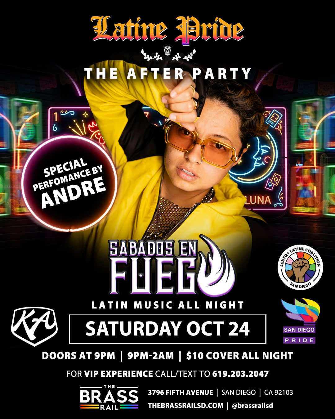 Official Latine Pride After Party- Sabados en Feugo